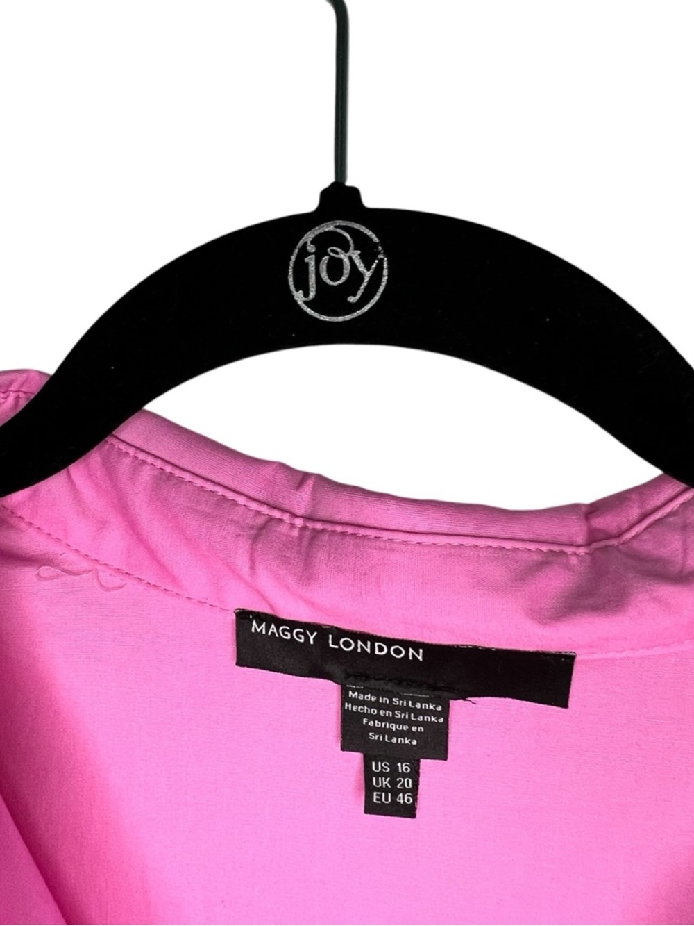Maggy London Vibrant Pink Sleeveless Maxi Shirt Dress with Belt - Picture 7 of 15